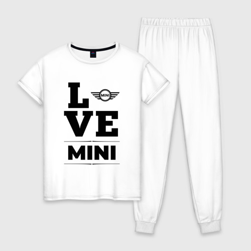Женская пижама хлопок Mini Love Classic, цвет белый