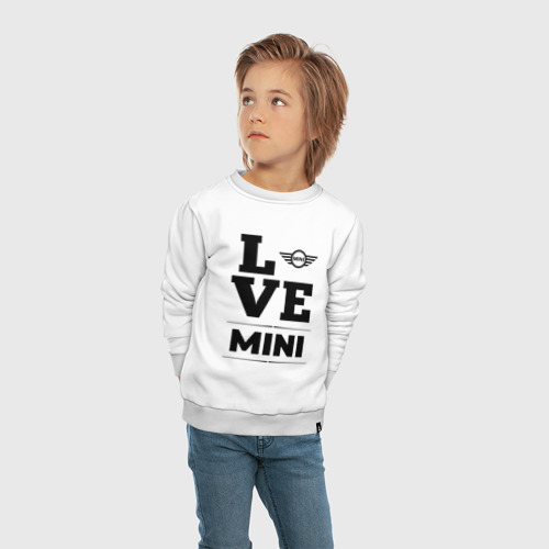 Детский свитшот хлопок Mini Love Classic, цвет белый - фото 5