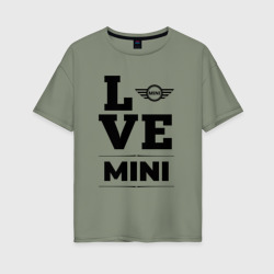 Женская футболка хлопок Oversize Mini Love Classic