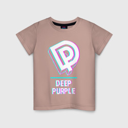 Светящаяся детская футболка Deep Purple Glitch Rock
