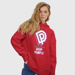 Женское светящееся худи Deep Purple Glitch Rock - фото 2