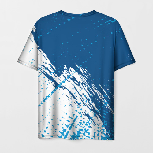 Мужская футболка 3D с принтом Napoli / краска, вид сзади #1