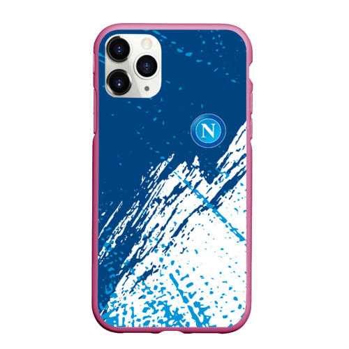 Чехол для iPhone 11 Pro Max матовый Napoli краска, цвет малиновый