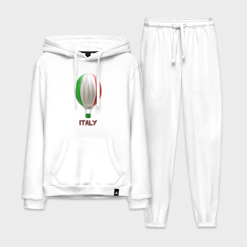 Мужской костюм хлопок с толстовкой 3d aerostat Italy flag