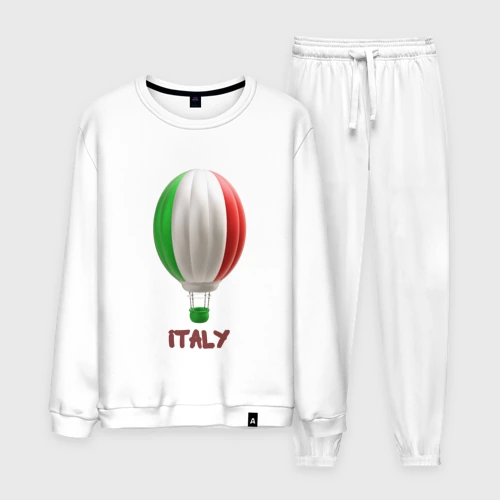Мужской костюм хлопок 3d aerostat Italy flag