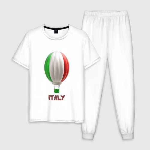Мужская пижама хлопок 3d aerostat Italy flag
