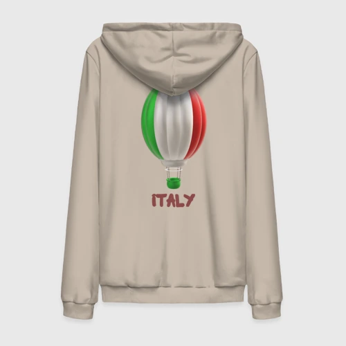 Мужская толстовка на молнии хлопок 3d aerostat Italy flag