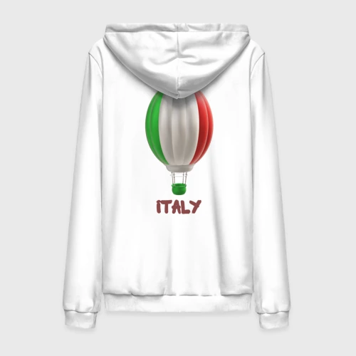 Мужская толстовка на молнии хлопок 3d aerostat Italy flag