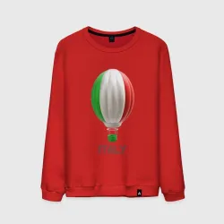 Мужской свитшот хлопок 3d aerostat Italy flag