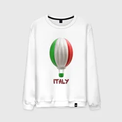 Мужской свитшот хлопок 3d aerostat Italy flag