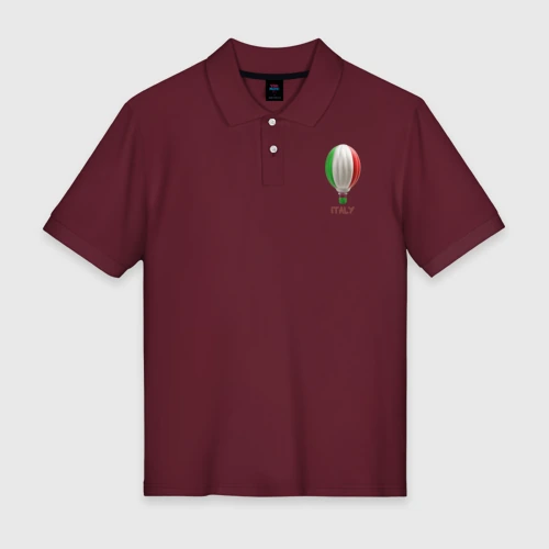 Мужское поло хлопок 3d aerostat Italy flag