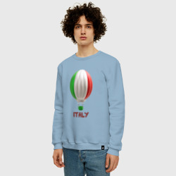 Мужской свитшот хлопок 3d aerostat Italy flag - фото 2