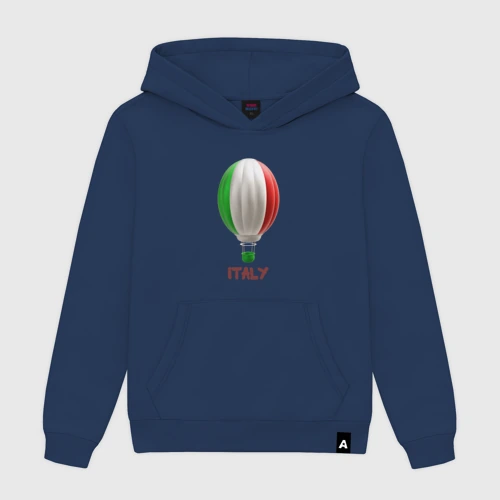 Мужская толстовка хлопок 3d aerostat Italy flag