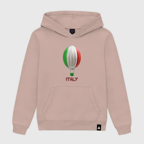 Мужская толстовка хлопок 3d aerostat Italy flag