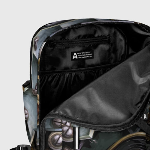 Женский рюкзак 3D Механизм из шестерёнок в стиле Стимпанк - фото 6