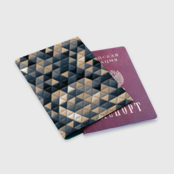 Обложка для паспорта матовая кожа Кибернетическая стена - фото 2