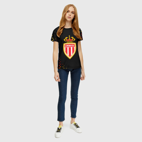 Женская футболка 3D Monaco абстракция, цвет 3D печать - фото 5