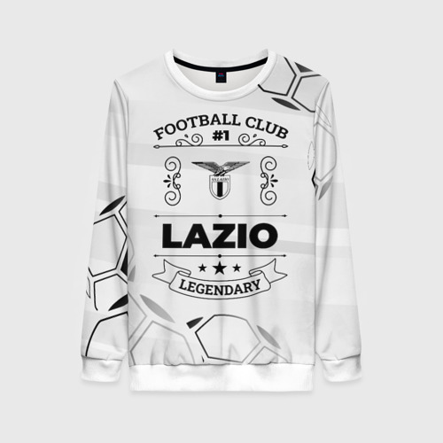 Женский свитшот 3D с принтом Lazio Football Club Number 1 Legendary, вид спереди #2