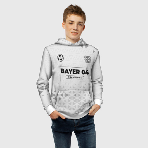 Детская толстовка 3D с принтом Bayer 04 Champions Униформа, фото #4