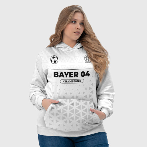 Женская толстовка 3D с принтом Bayer 04 Champions Униформа, фото #4
