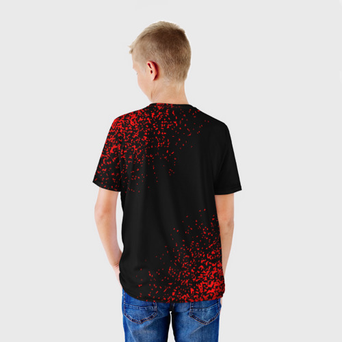 Детская футболка 3D с принтом Dota Love Классика, вид сзади #2