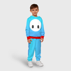 Детский костюм с толстовкой 3D Fall Guy blue - фото 2