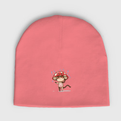 Детская шапка демисезонная Кот в шляпе гриба