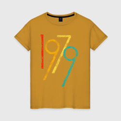Женская футболка хлопок Огромное число 1979