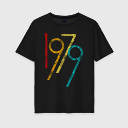 Женская футболка хлопок Oversize Огромное число 1979