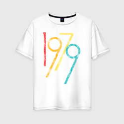 Женская футболка хлопок Oversize Огромное число 1979