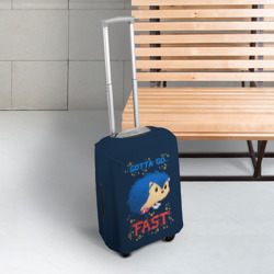 Чехол для чемодана 3D Little Sonic gotta go fast - фото 2