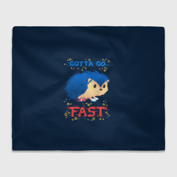 Плед 3D Little Sonic gotta go fast