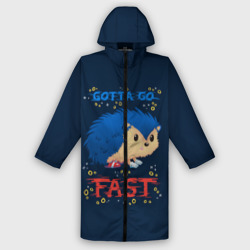 Мужской дождевик 3D Little Sonic gotta go fast