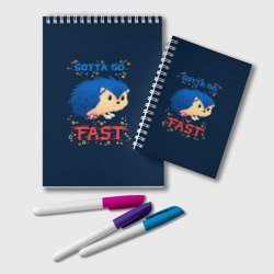 Блокнот Little Sonic gotta go fast