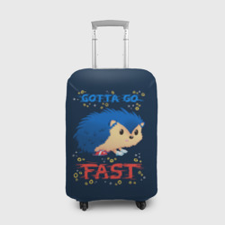 Чехол для чемодана 3D Little Sonic gotta go fast