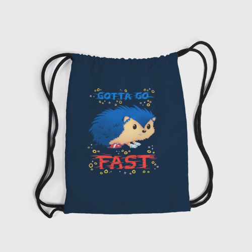 Рюкзак-мешок 3D Little Sonic gotta go fast - фото 6