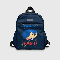 Детский рюкзак 3D Little Sonic gotta go fast