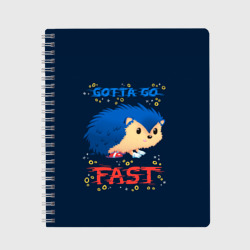 Тетрадь Little Sonic gotta go fast