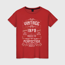 Женская футболка хлопок Винтаж 1979 этикетка