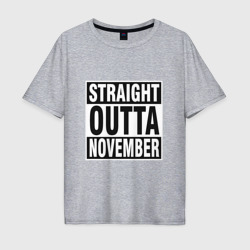Мужская футболка хлопок Oversize Прямо из ноября