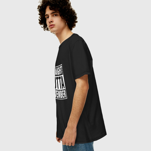 Мужская футболка хлопок Oversize с принтом Прямо из ноября, вид сбоку #3