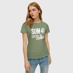 Женская футболка хлопок March Of The Dogs - Sum 41 - фото 2
