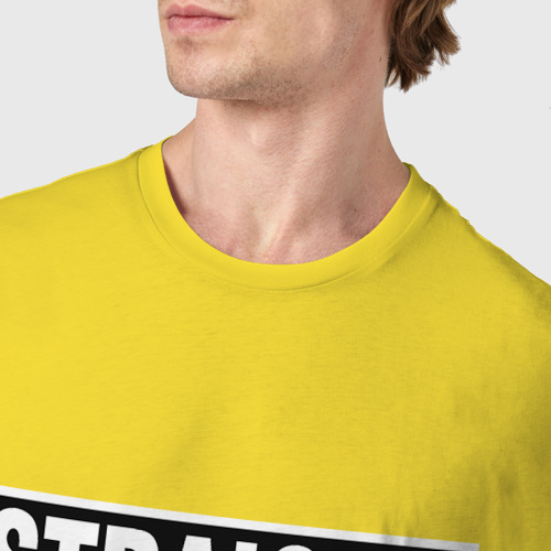 Мужская футболка хлопок Прямо из марта, цвет желтый - фото 6