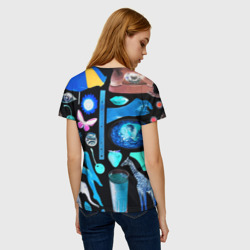 Женская футболка 3D Underground pattern / Fashion 2099 - фото 2