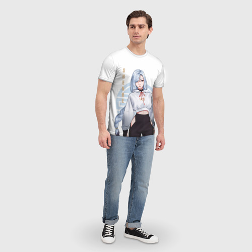 Мужская футболка 3D Шэнь Хэ Геншин Импакт, цвет 3D печать - фото 5
