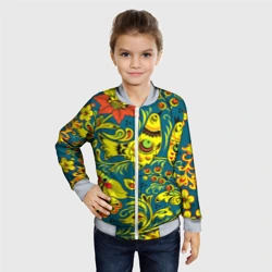 Детский бомбер 3D Хохломская Роспись Две Птицы - фото 2