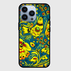 Чехол для iPhone 13 Pro Хохломская Роспись Две Птицы