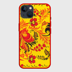 Чехол для iPhone 14 Хохломская Роспись Цветы