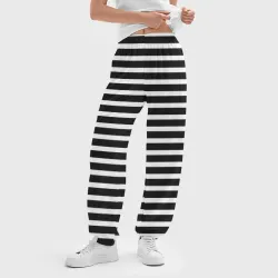 Женские джоггеры оверсайз 3D В полоску для Хэллоуина - фото 2