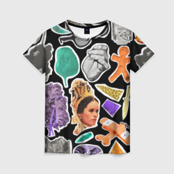 Женская футболка 3D Underground pattern / Fashion trend